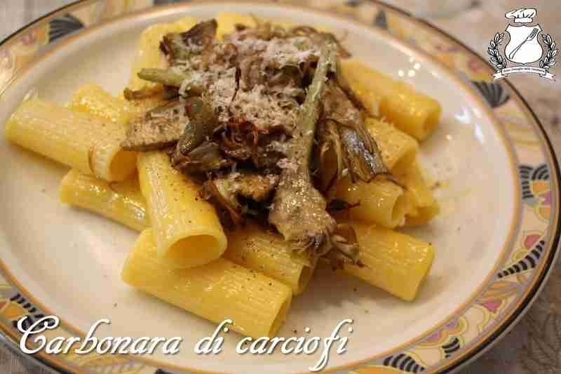 Carbonara di carciofi