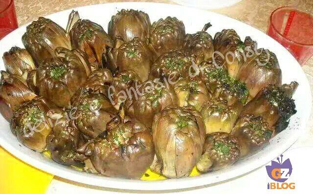 Carciofi arrostiti sulla brace