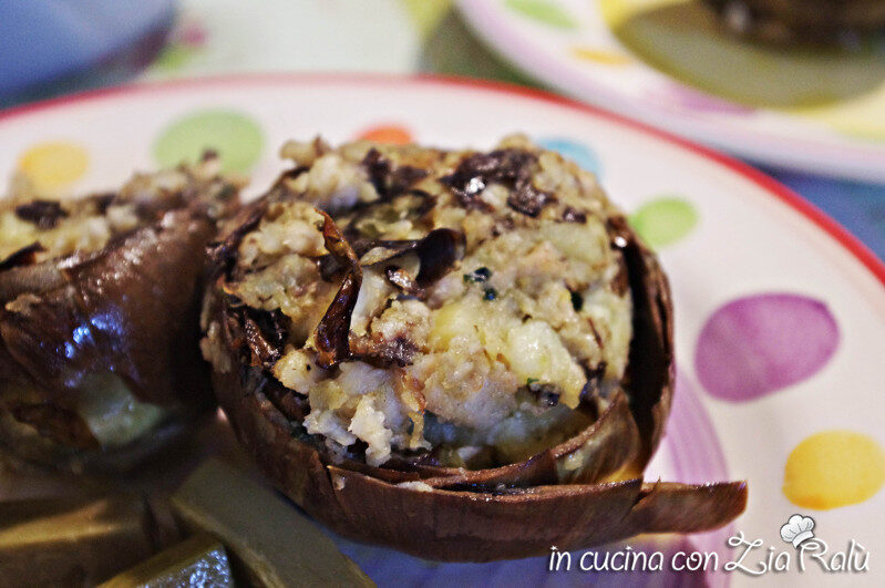 Carciofi ripieni con pesce