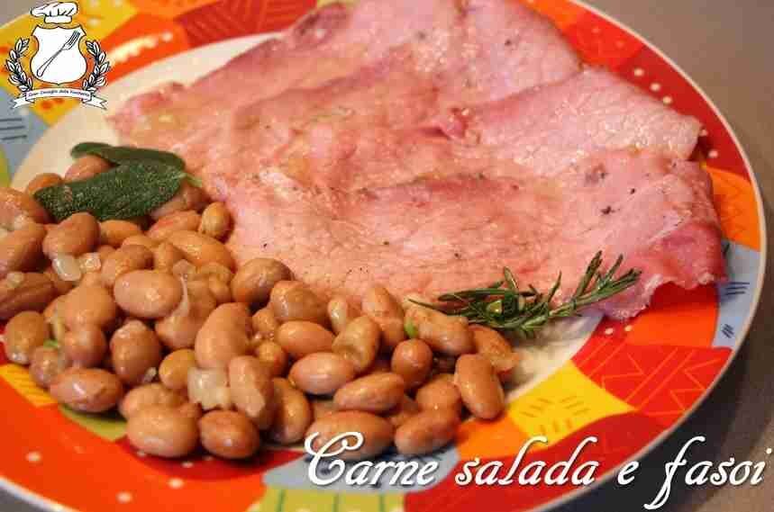 Carne salada e fasoi