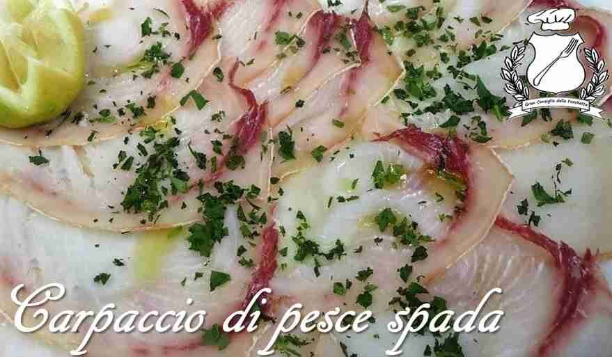 Carpaccio di pesce spada