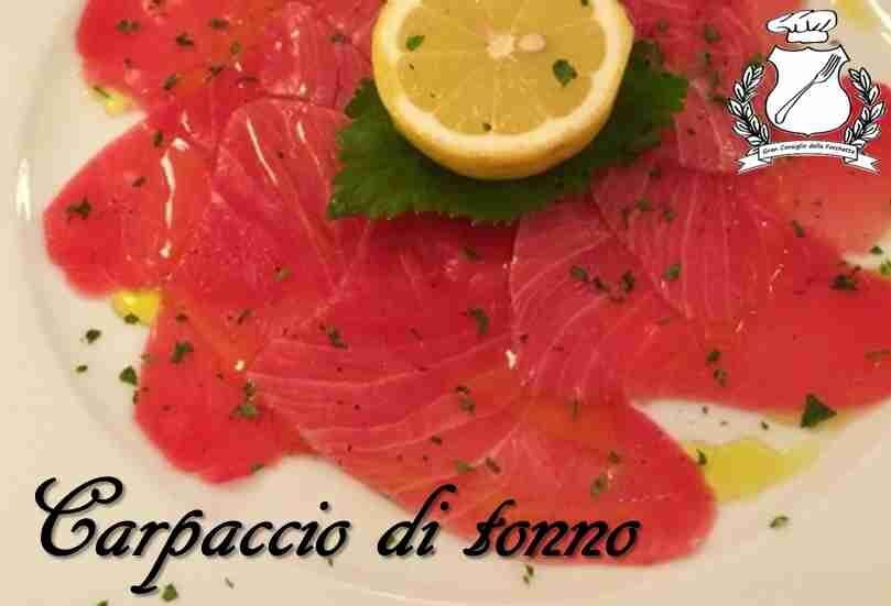 Carpaccio di tonno