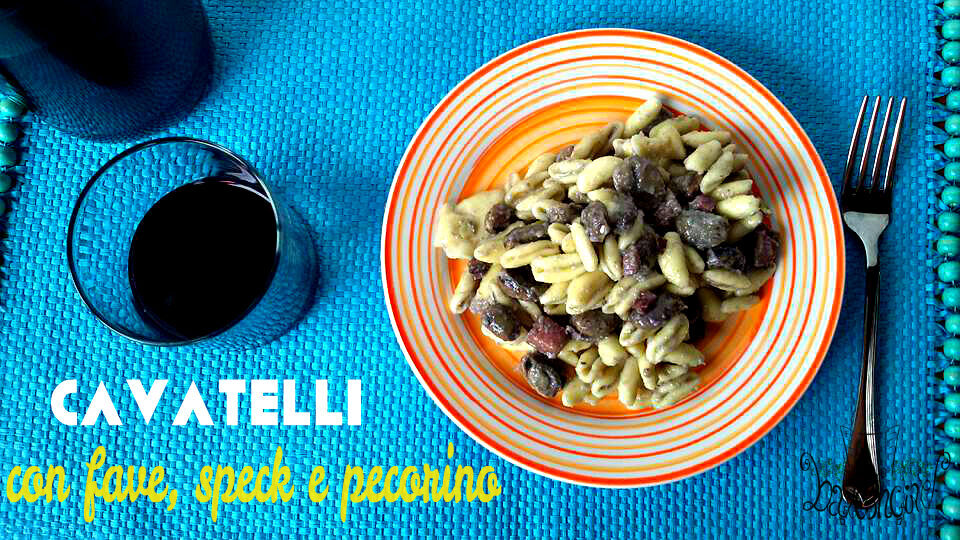 Cavatelli fave, speck e pecorino
