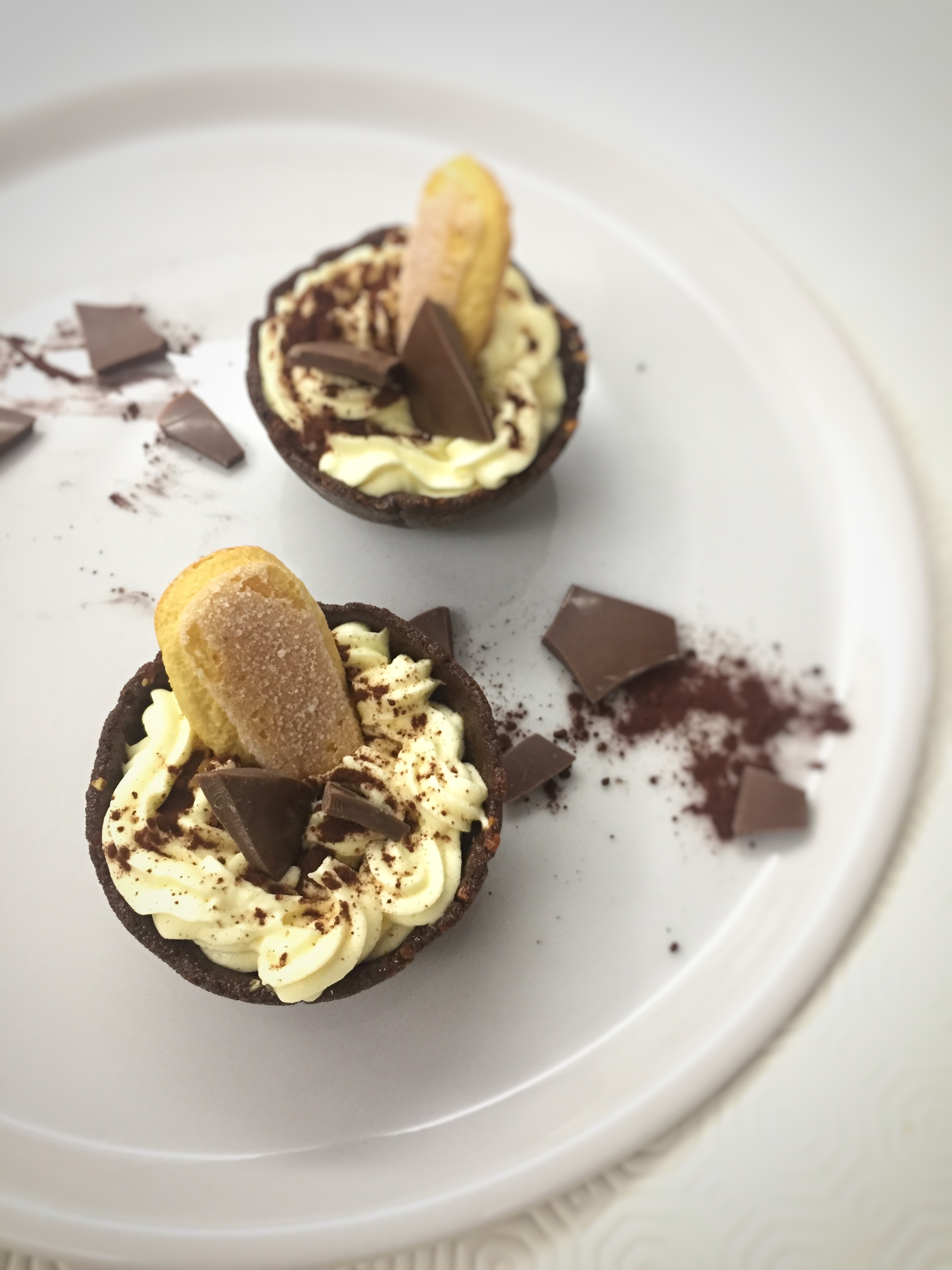 Cestini di croccante al tiramisù