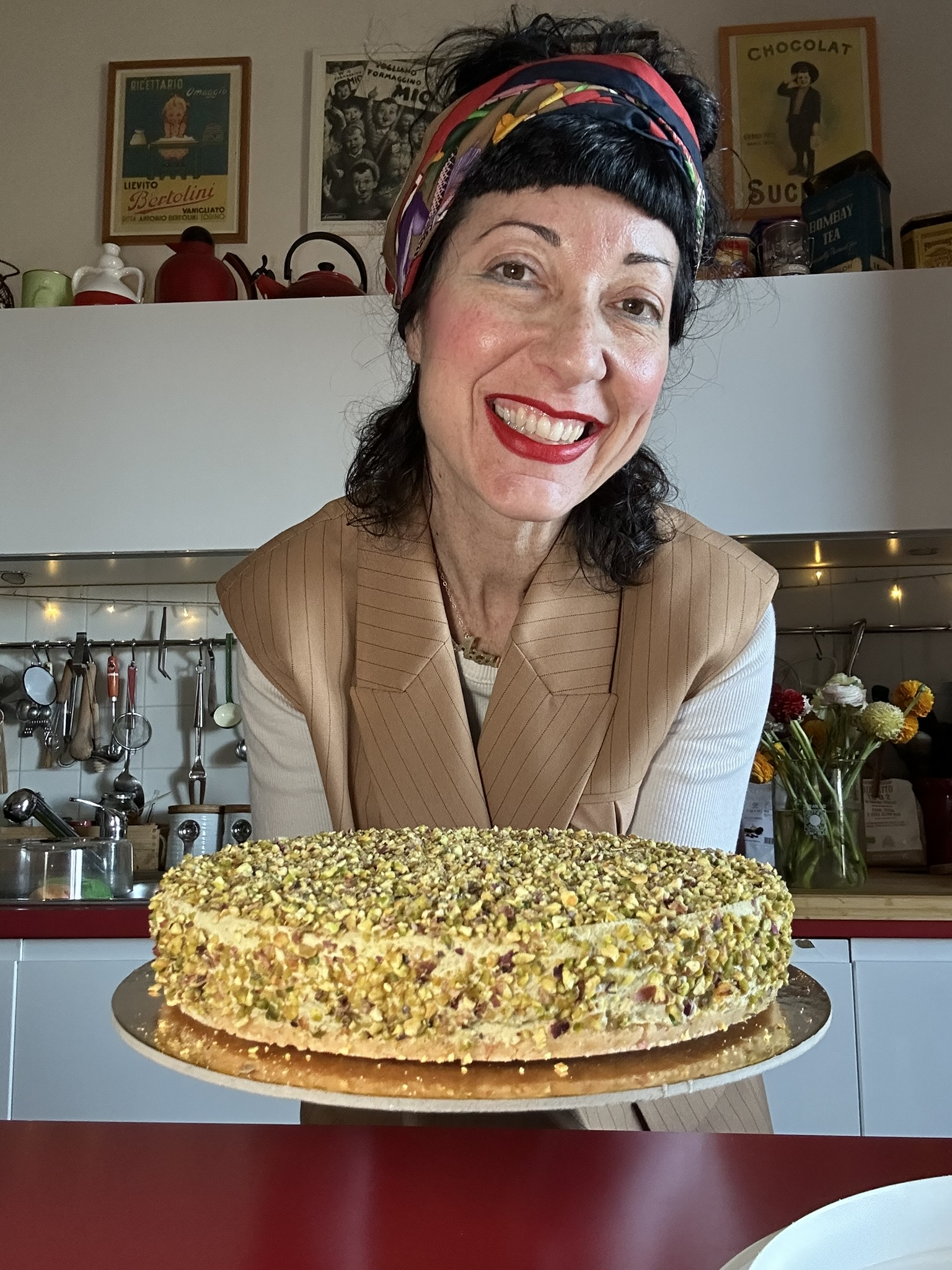 Cheescake al pistacchio senza glutine