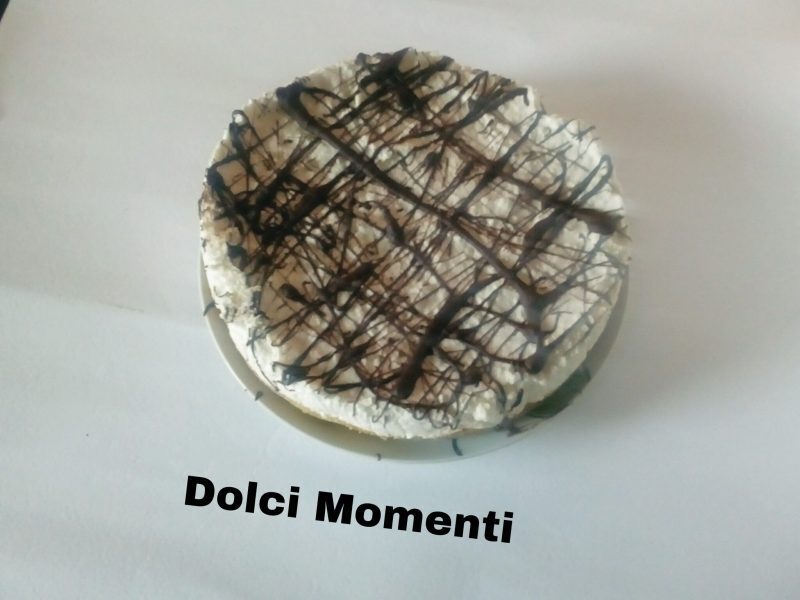 Cheesecake al cocco e cioccolato