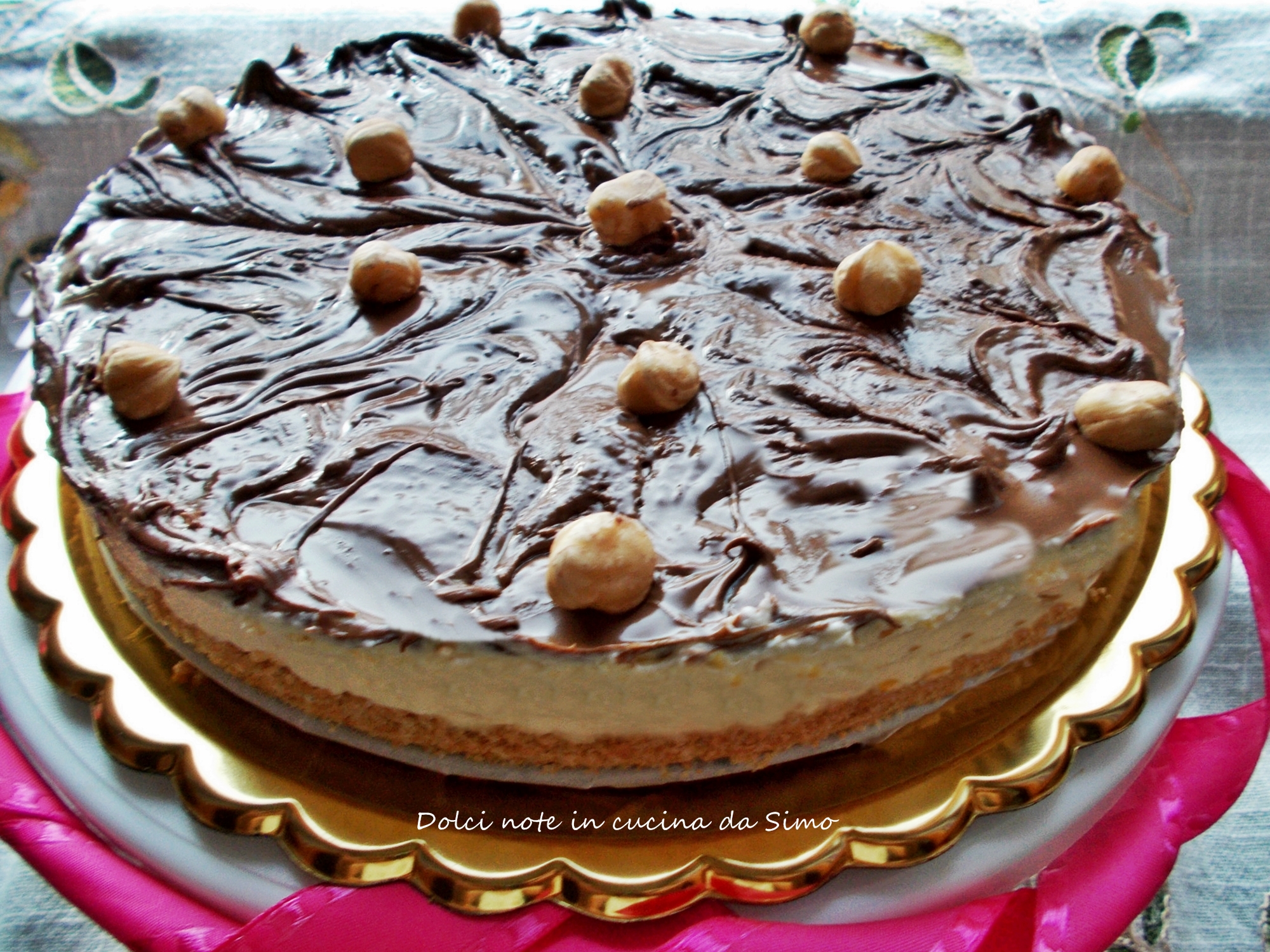 Cheesecake al mascarpone e crema nocciolata