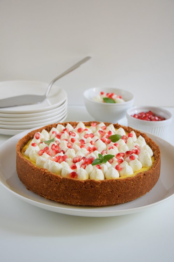Cheesecake allo zafferano e vaniglia