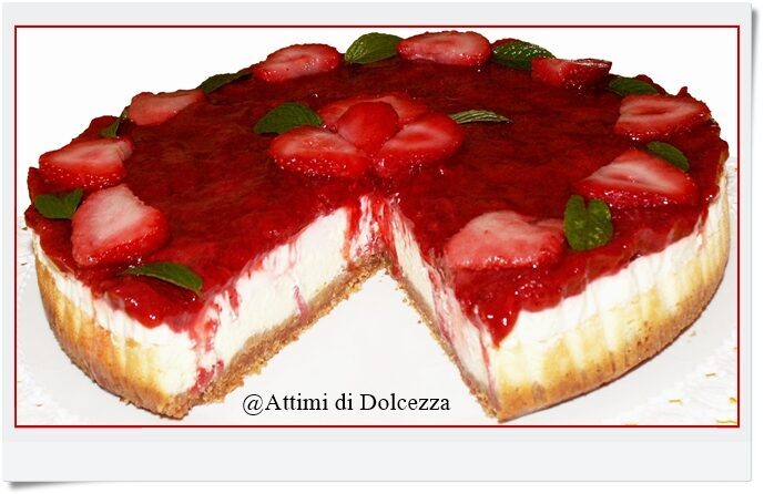 Cheesecake cotta alle fragole