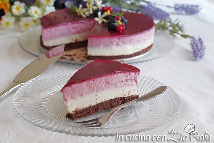 Cheesecake senza glutine cocco e frutti di bosco
