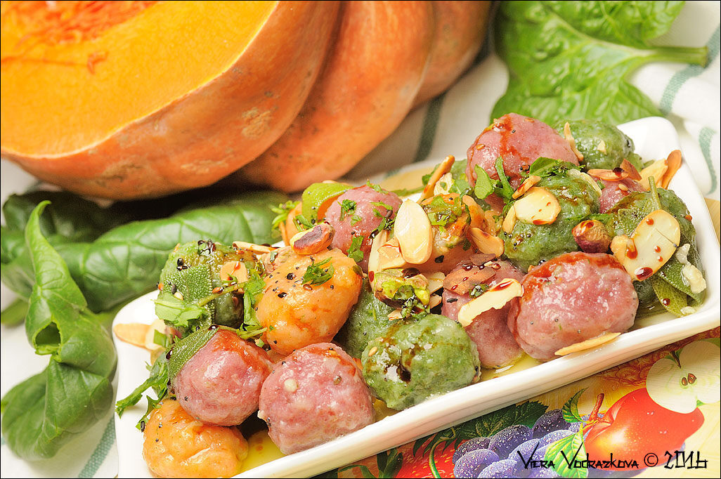 Chicche di patate tricolore
