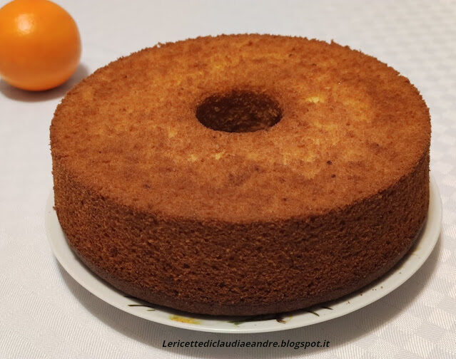 Chiffon cake all’arancia