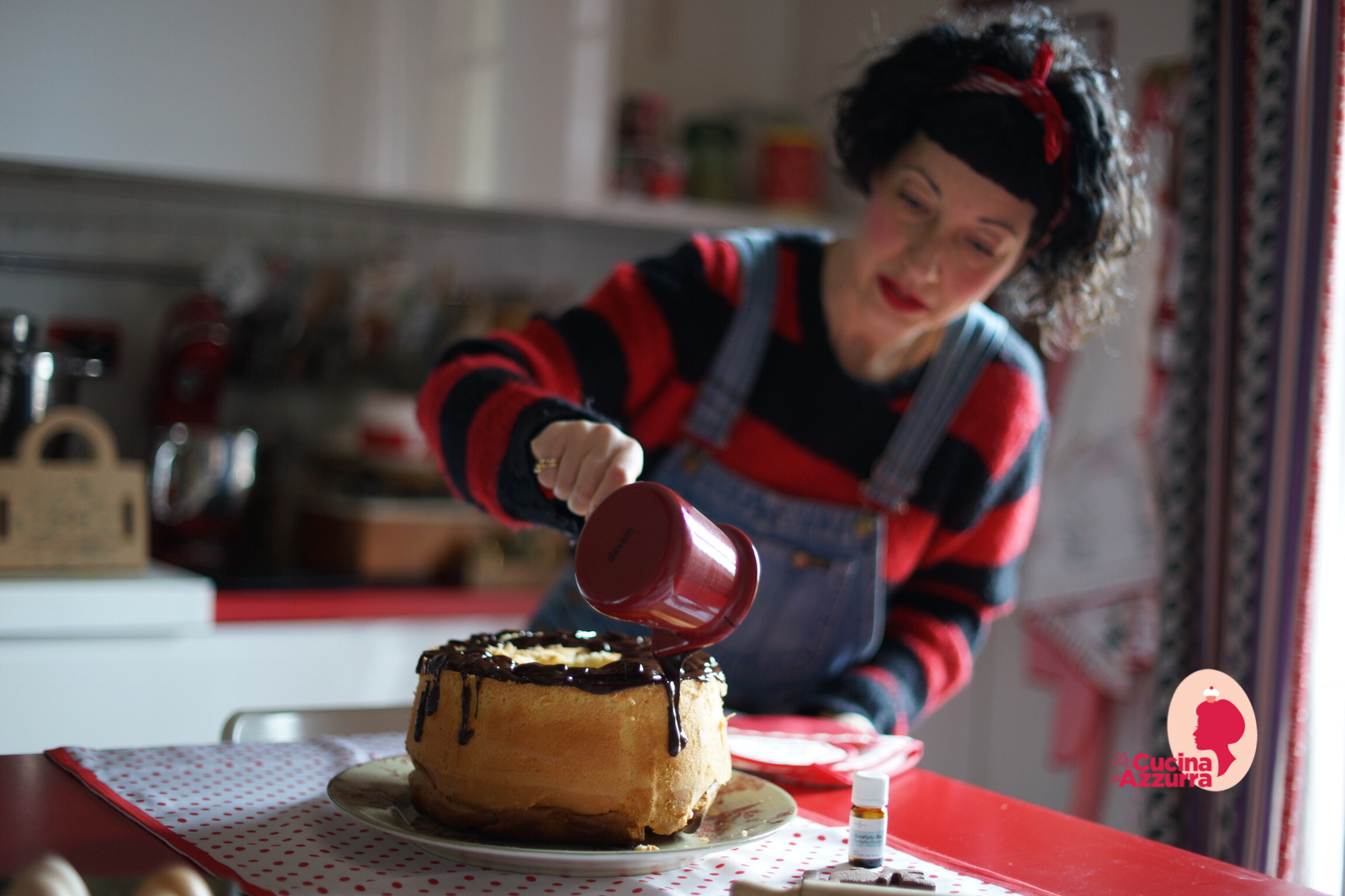 Chiffon cake all’essenza di eucalipto e cioccolato