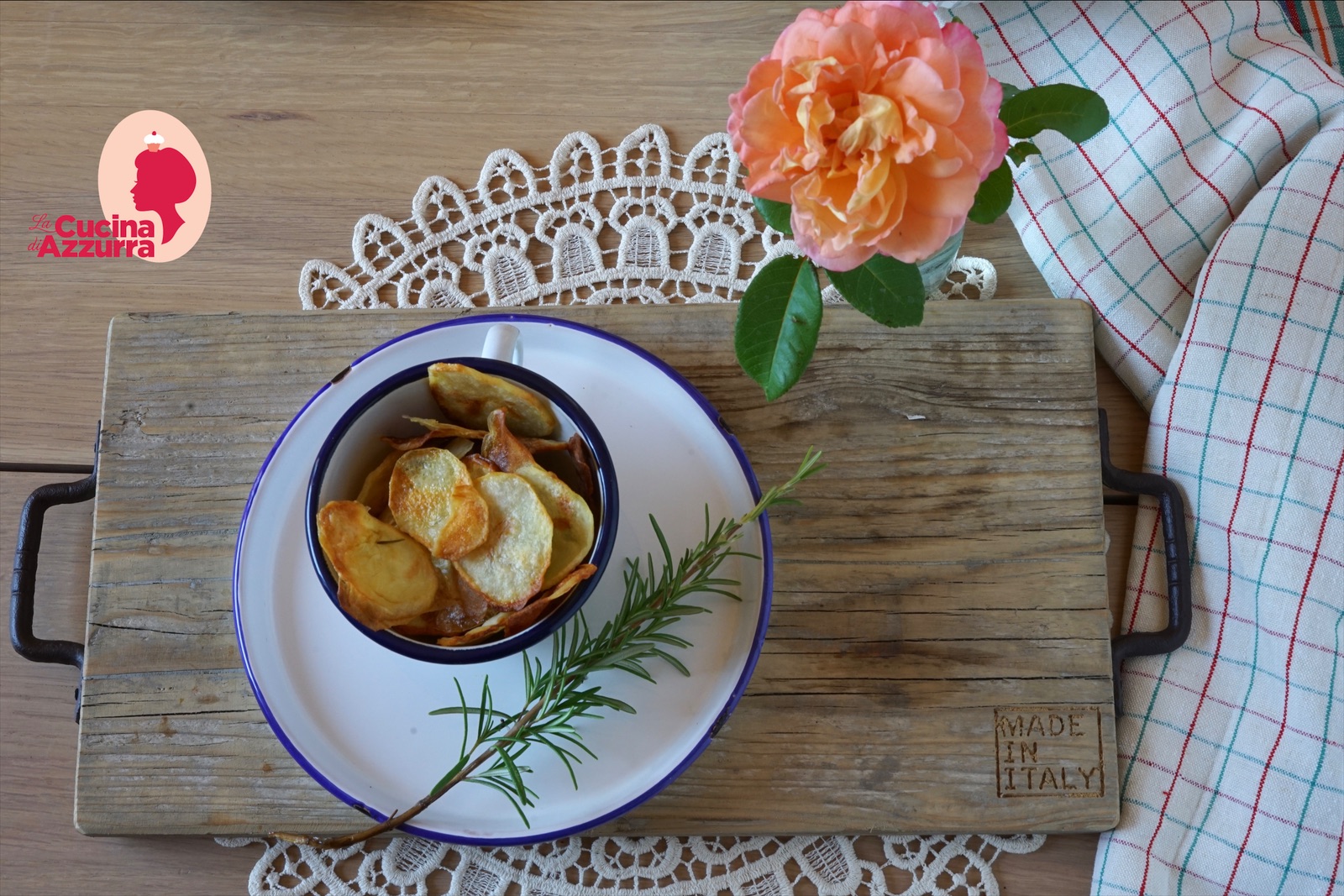 Chips croccanti di patate ma cotte in forno