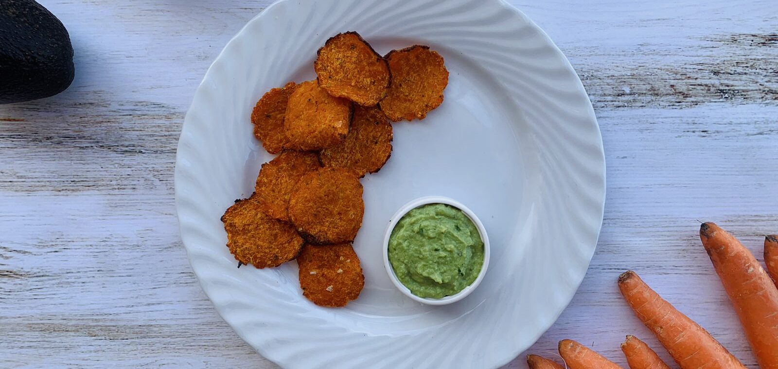 Chips di carota sane