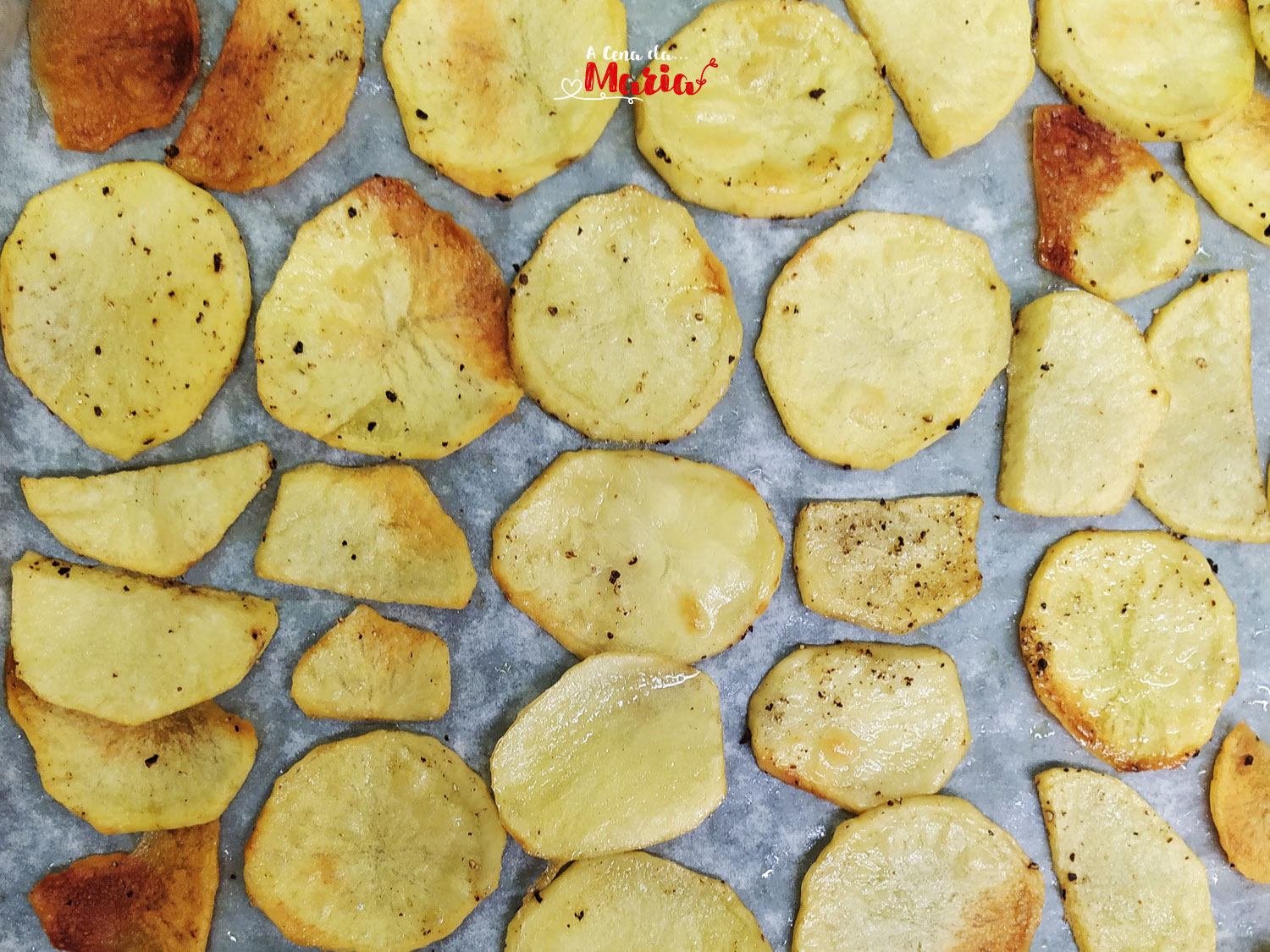 Chips di patate al forno croccanti