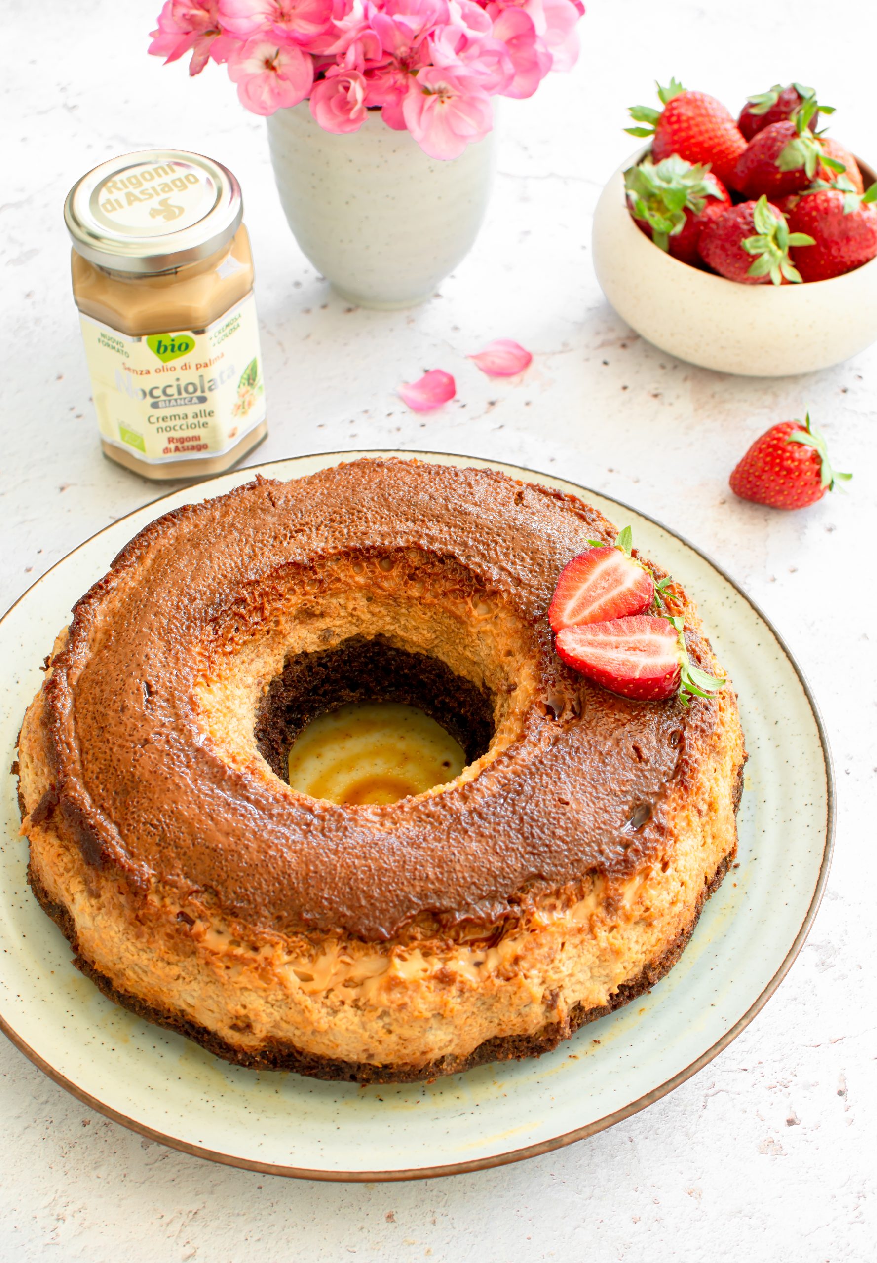 Chocoflan nocciolata