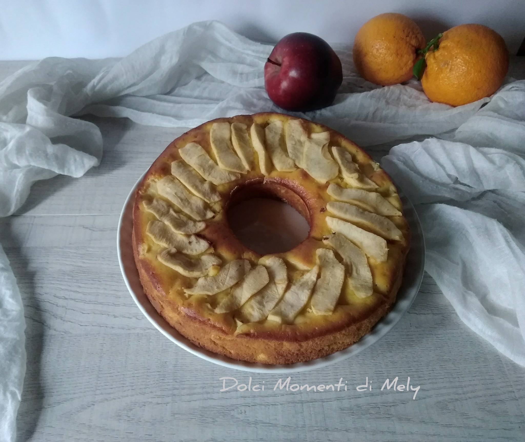 Ciambella alle mele profumata all’arancia