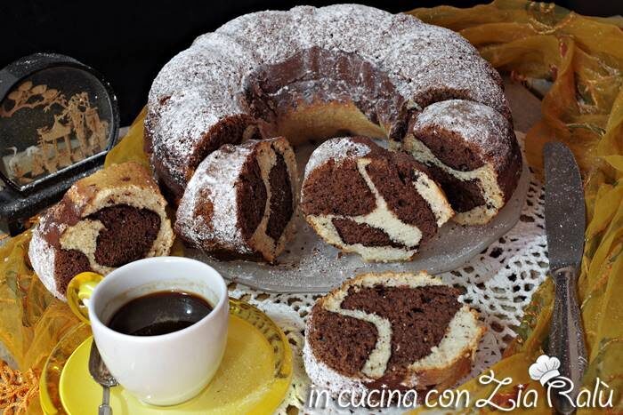 Ciambella giraffa cocco e cacao