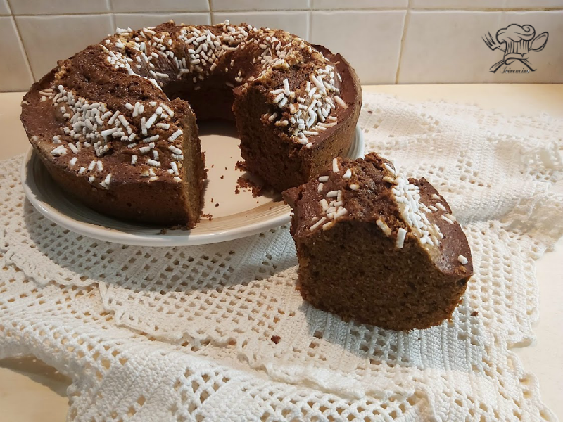 Ciambella soffice al caff con e senza bimby