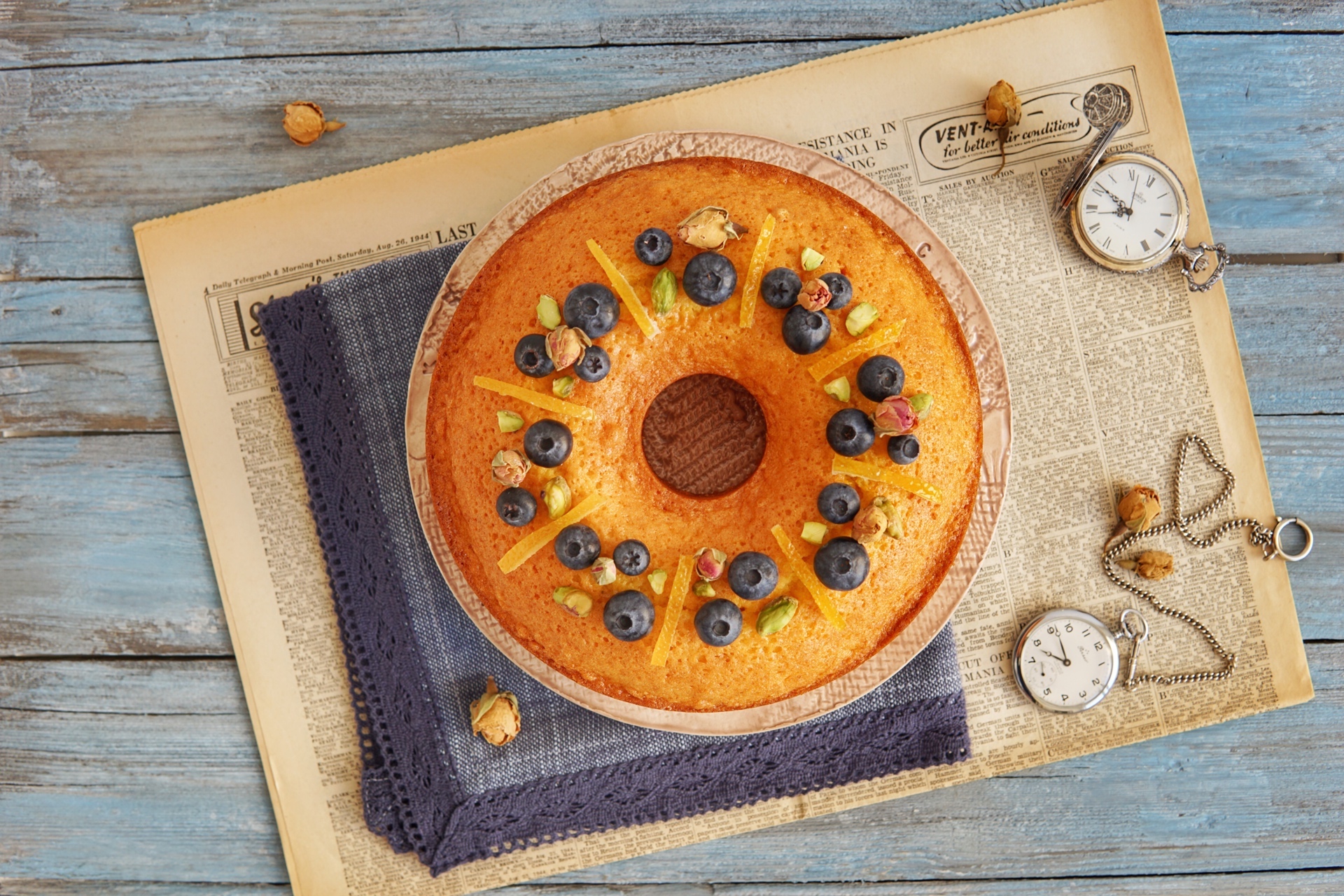 Ciambella soffice all’arancia e limone