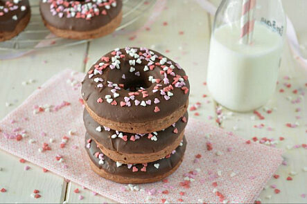 Ciambelline al cacao cotte in forno
