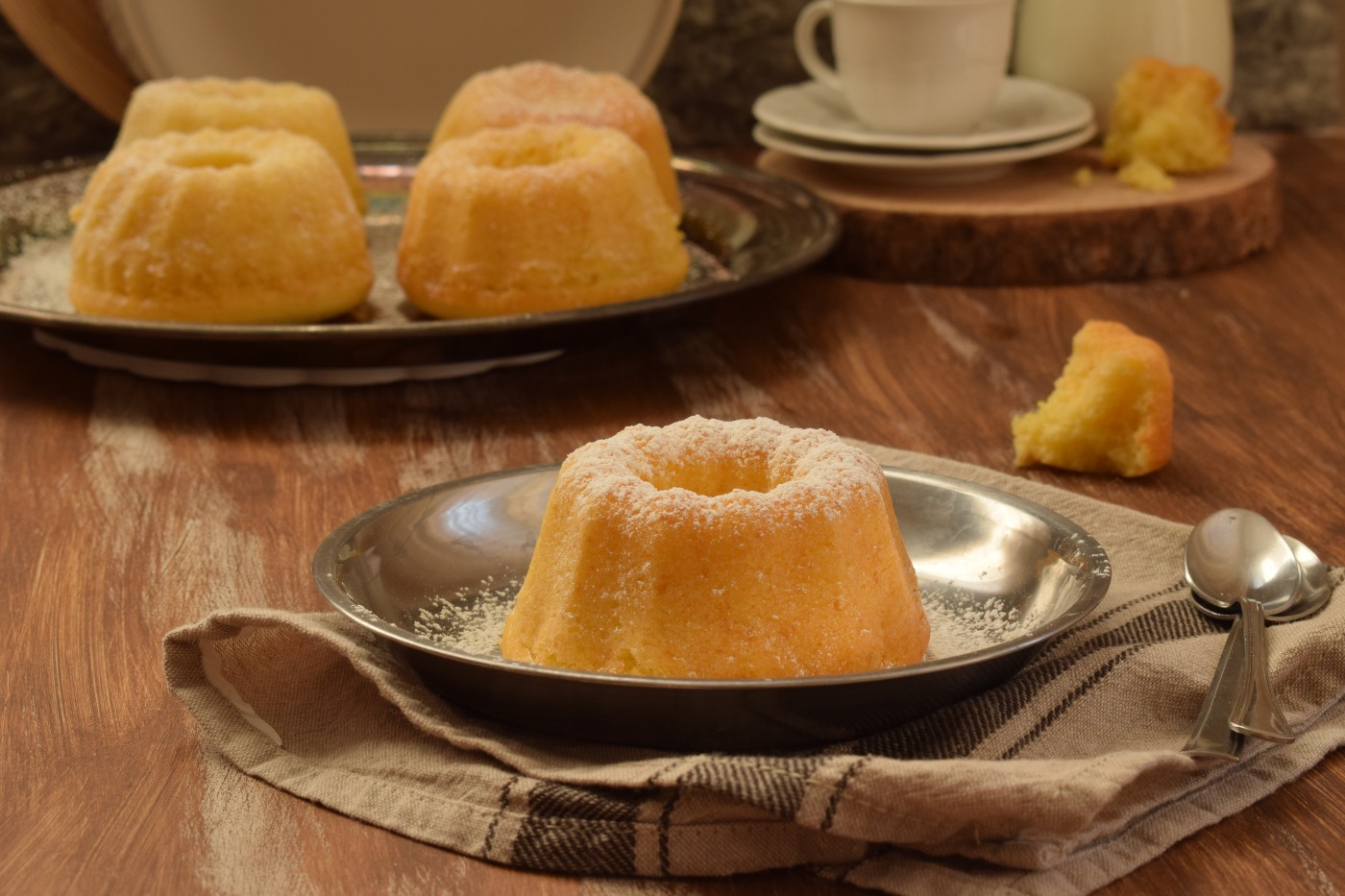 Ciambelline con panna, limone e formaggio cremoso