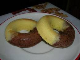 Ciambelline croccanti bicolore