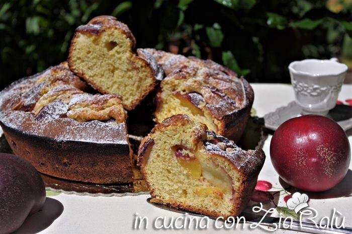 Ciambellone alle pesche senza burro