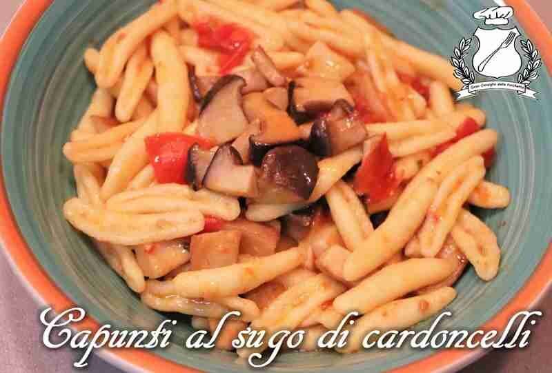 Cicatelli al sugo di cardoncelli