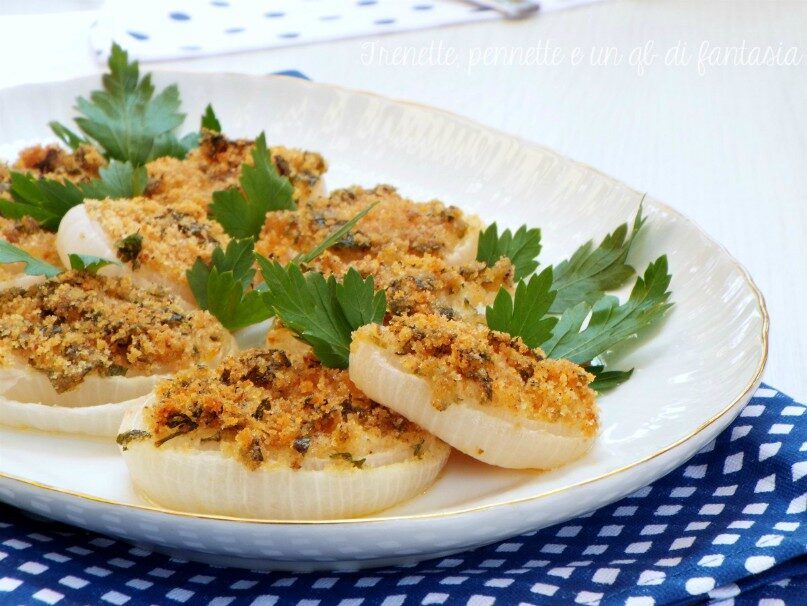 Cipolle gratinate al forno
