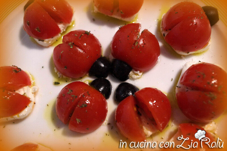 Coccinelle di pomodori