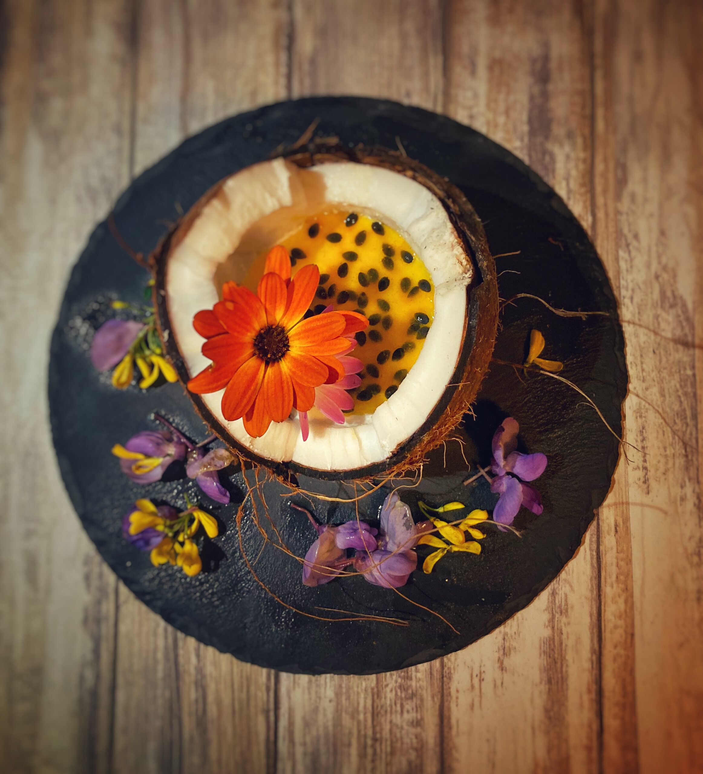 Coconut & vanilla panna cotta