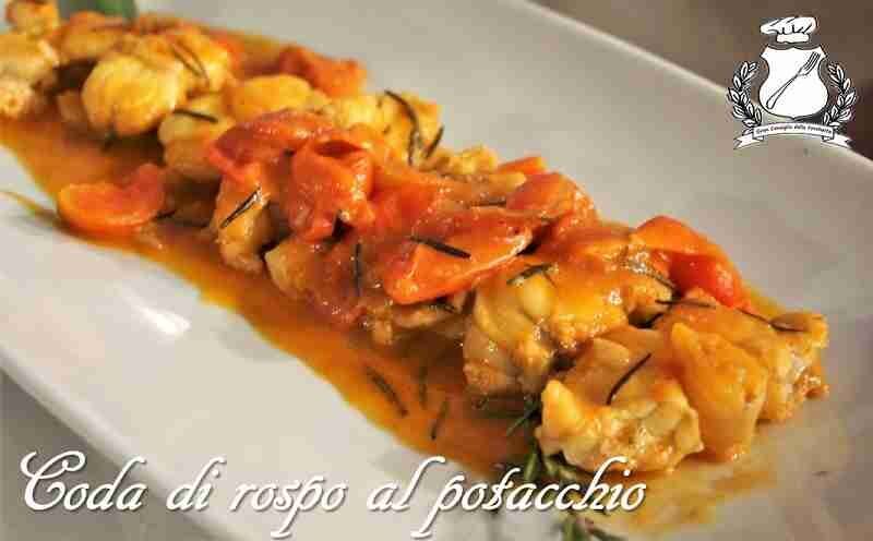 Coda di rospo al potacchio