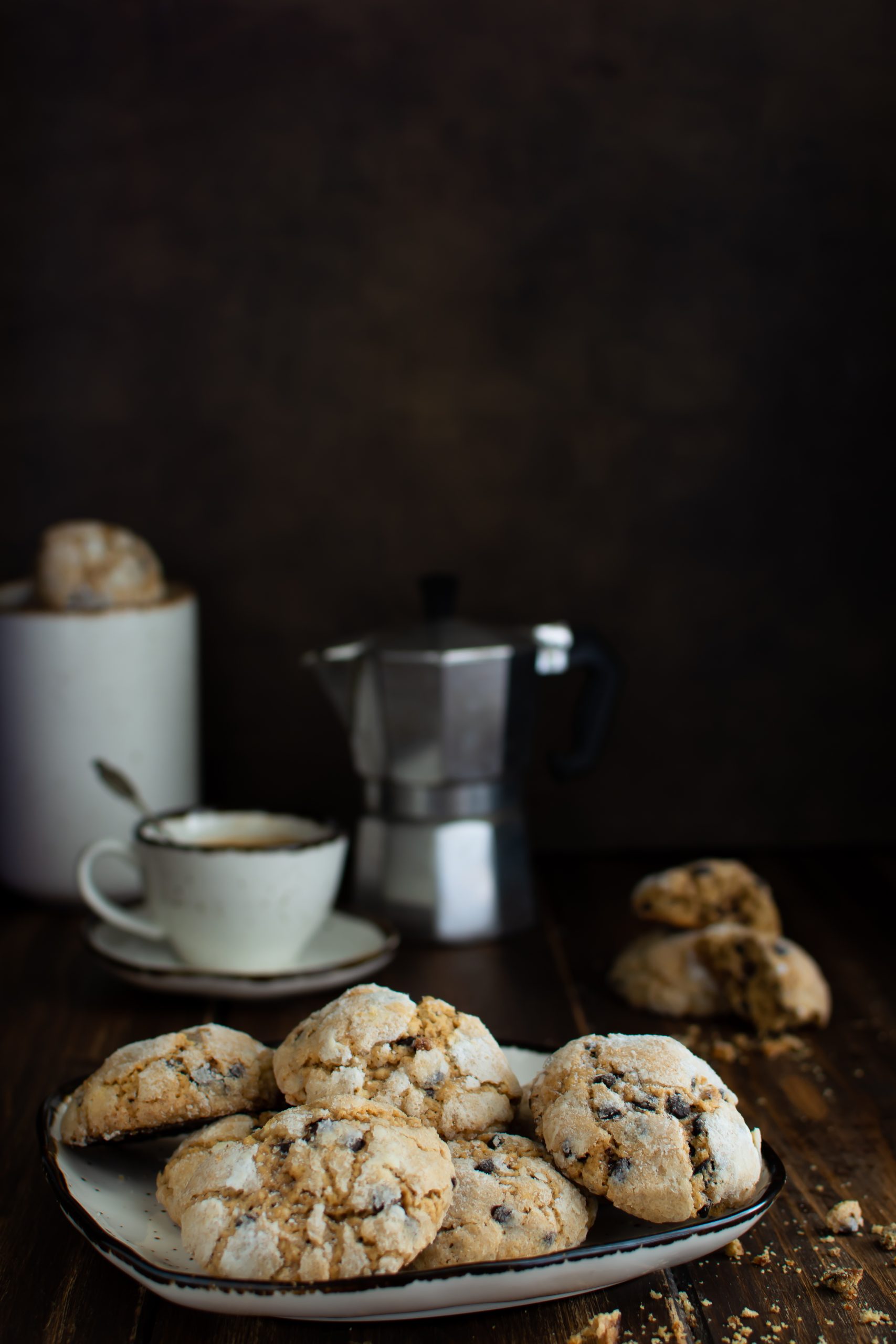 Coffee crinkle cookies