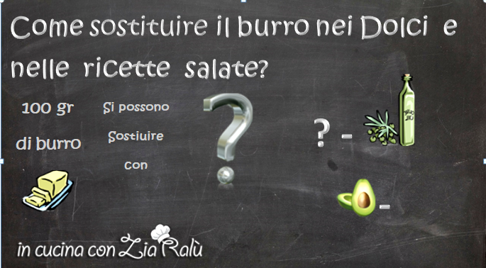 Come sostituire il burro nelle ricette