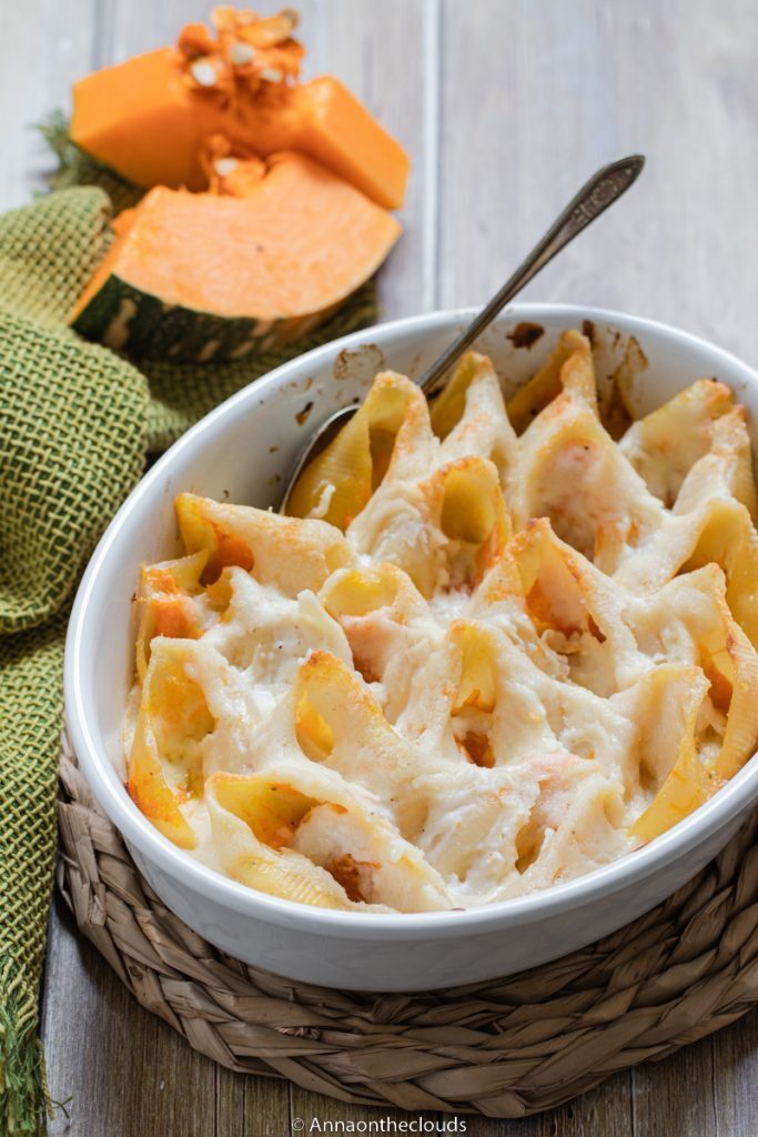 Conchiglioni ripieni di zucca e formaggio: ricetta vegetariana