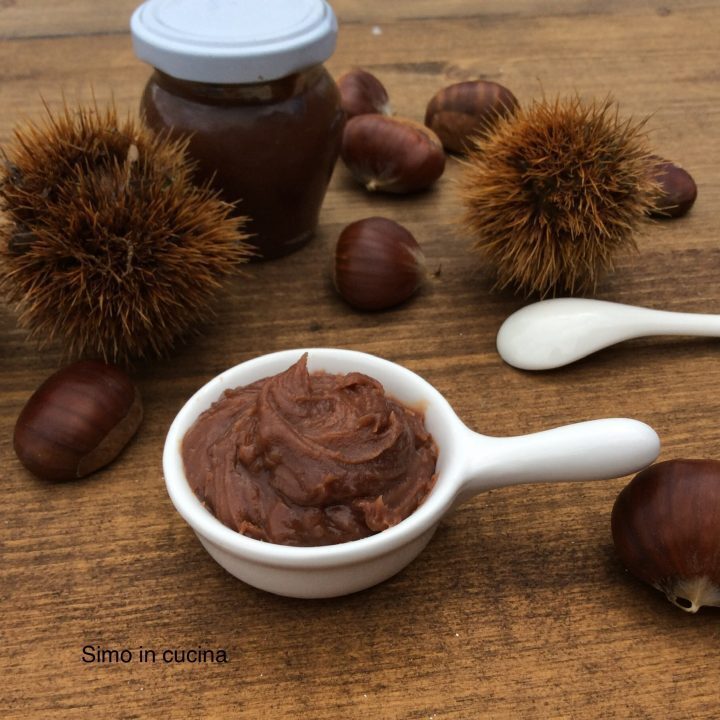 Confettura di castagne e cioccolato fondente