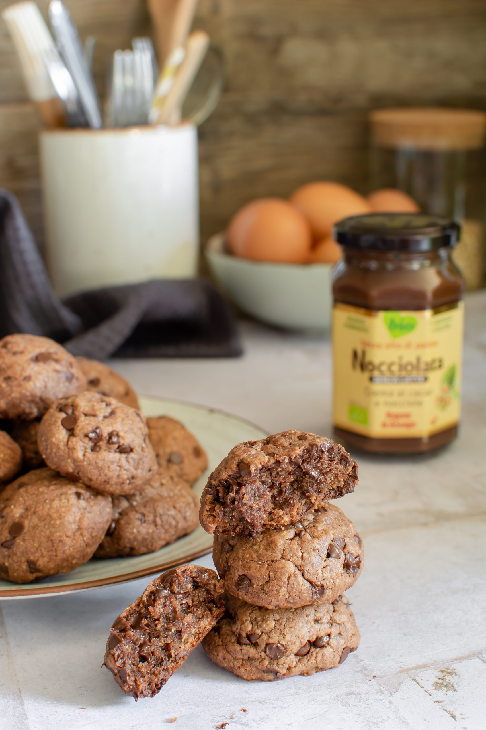 Cookies fondenti nocciolata