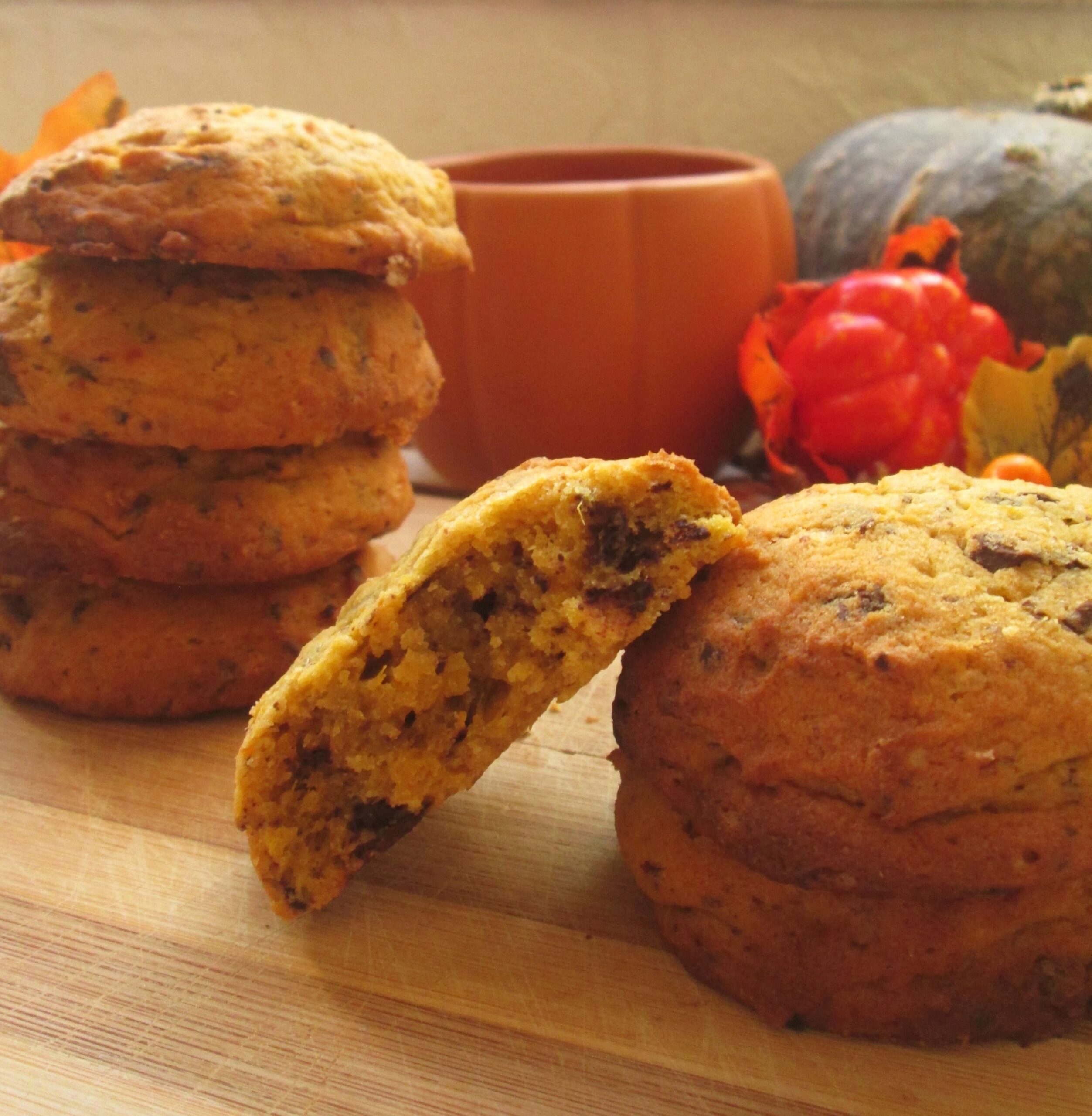 Cookies zucca e cioccolato