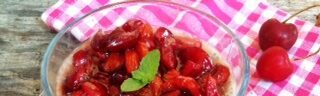 Coppa mandorle e cliegie