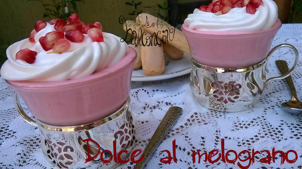Coppe dolci al melograno