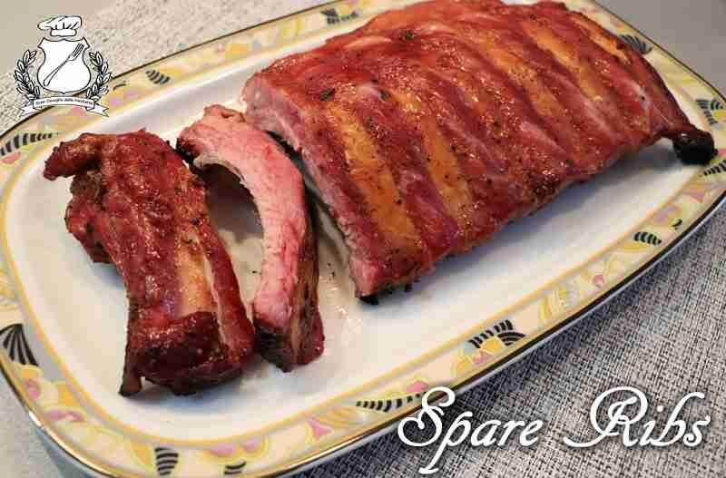 Costine di maiale con birra e senape (spare ribs)