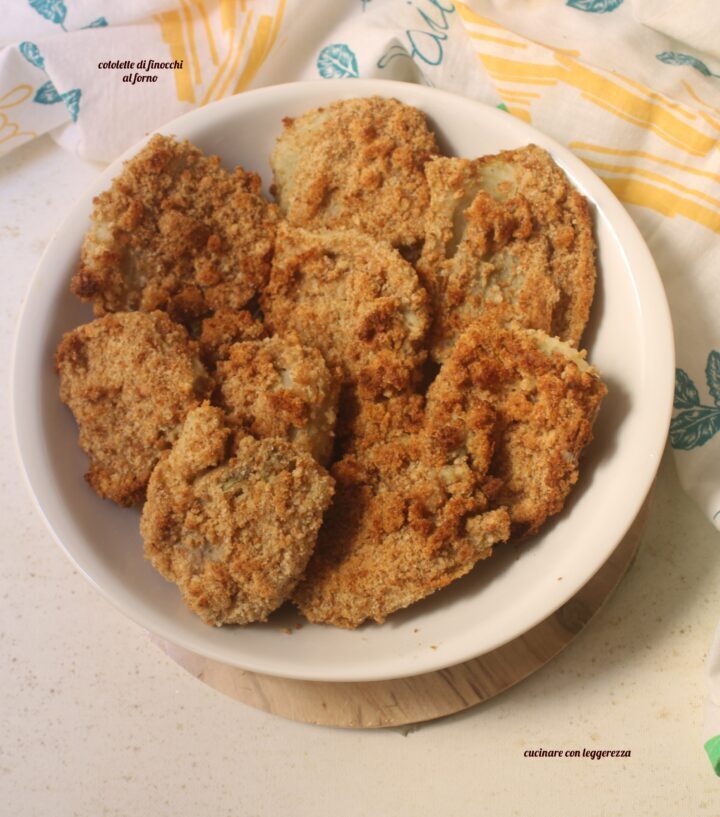 Cotolette di finocchi al forno