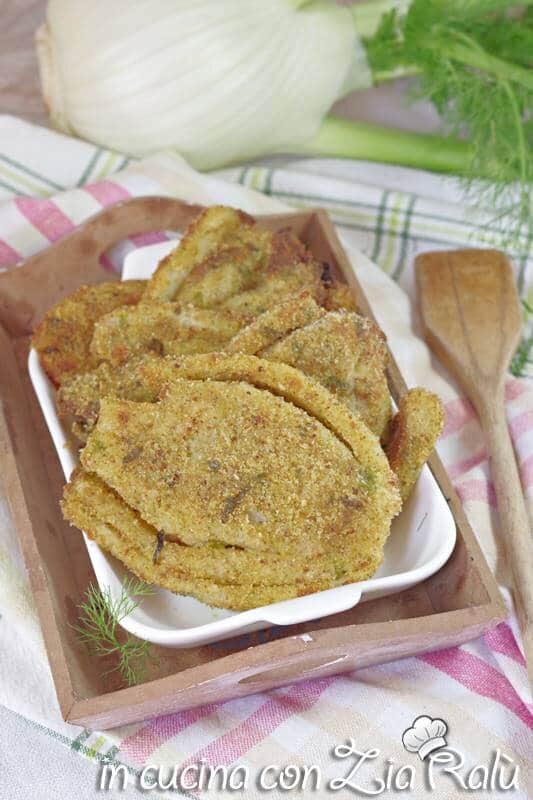Cotolette di finocchi impanate con e senza uova