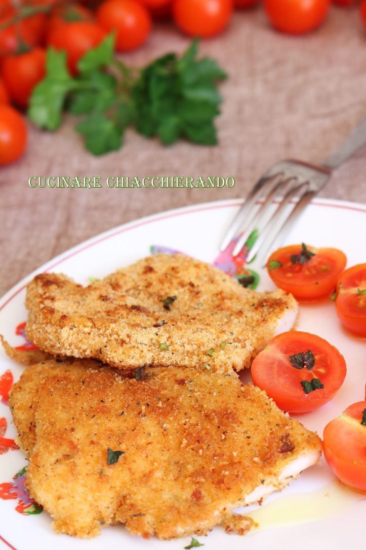 Cotolette di pollo al forno