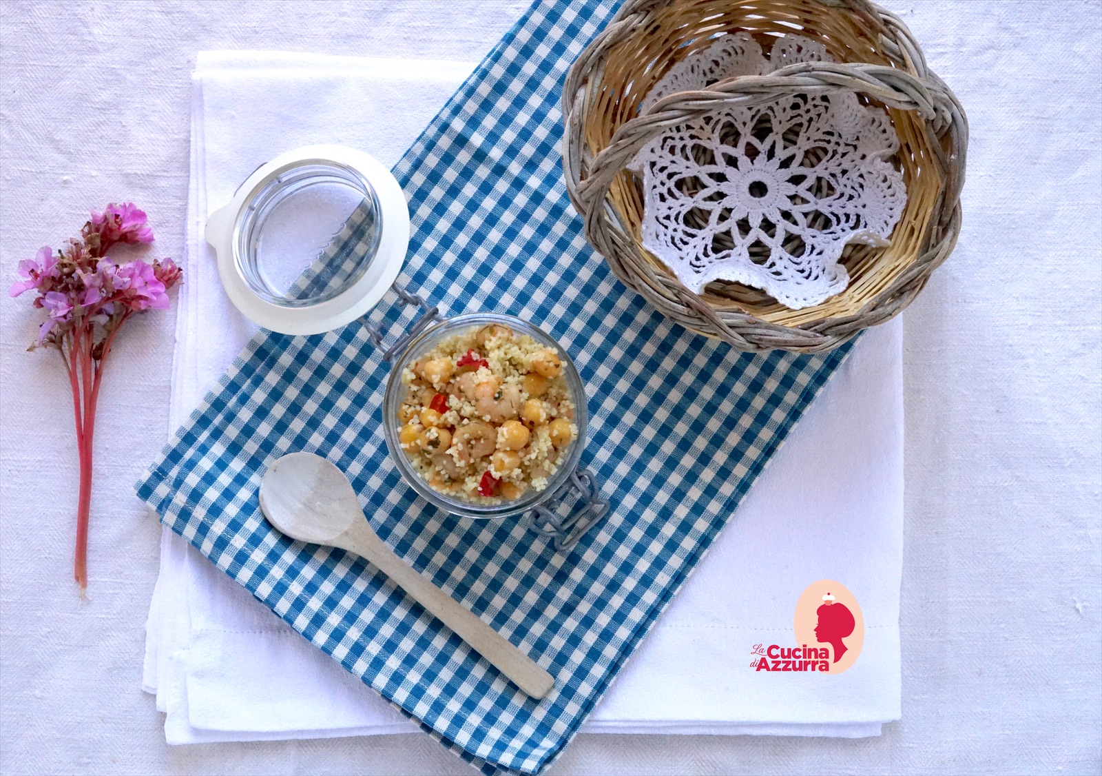 Cous cous ceci e gamberetti per le prime gite fuori porta!