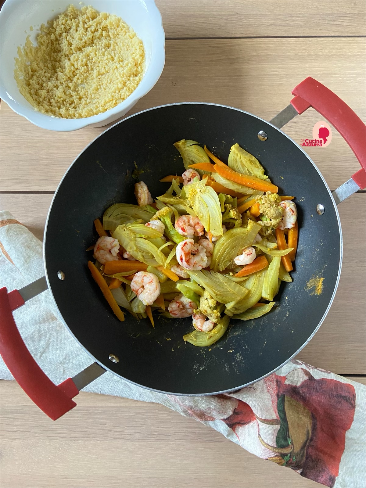 Cous cous mazzancolle e verdure dell’orto