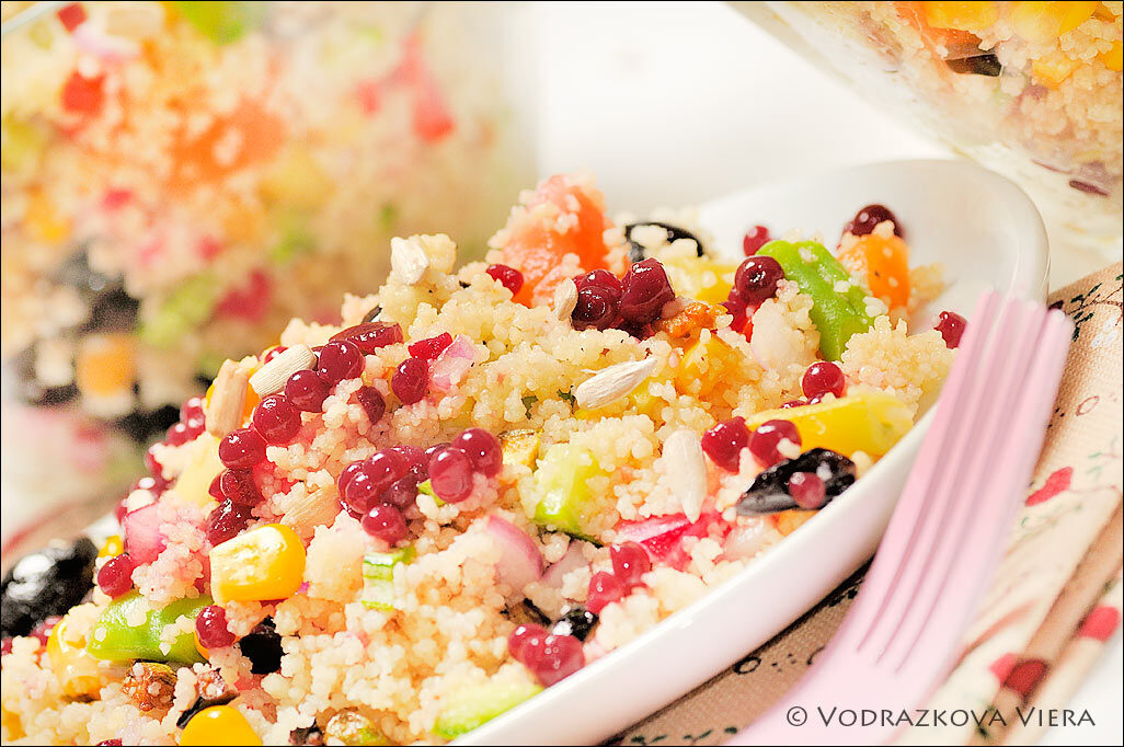 Couscous esagerato con caviale alla frutta