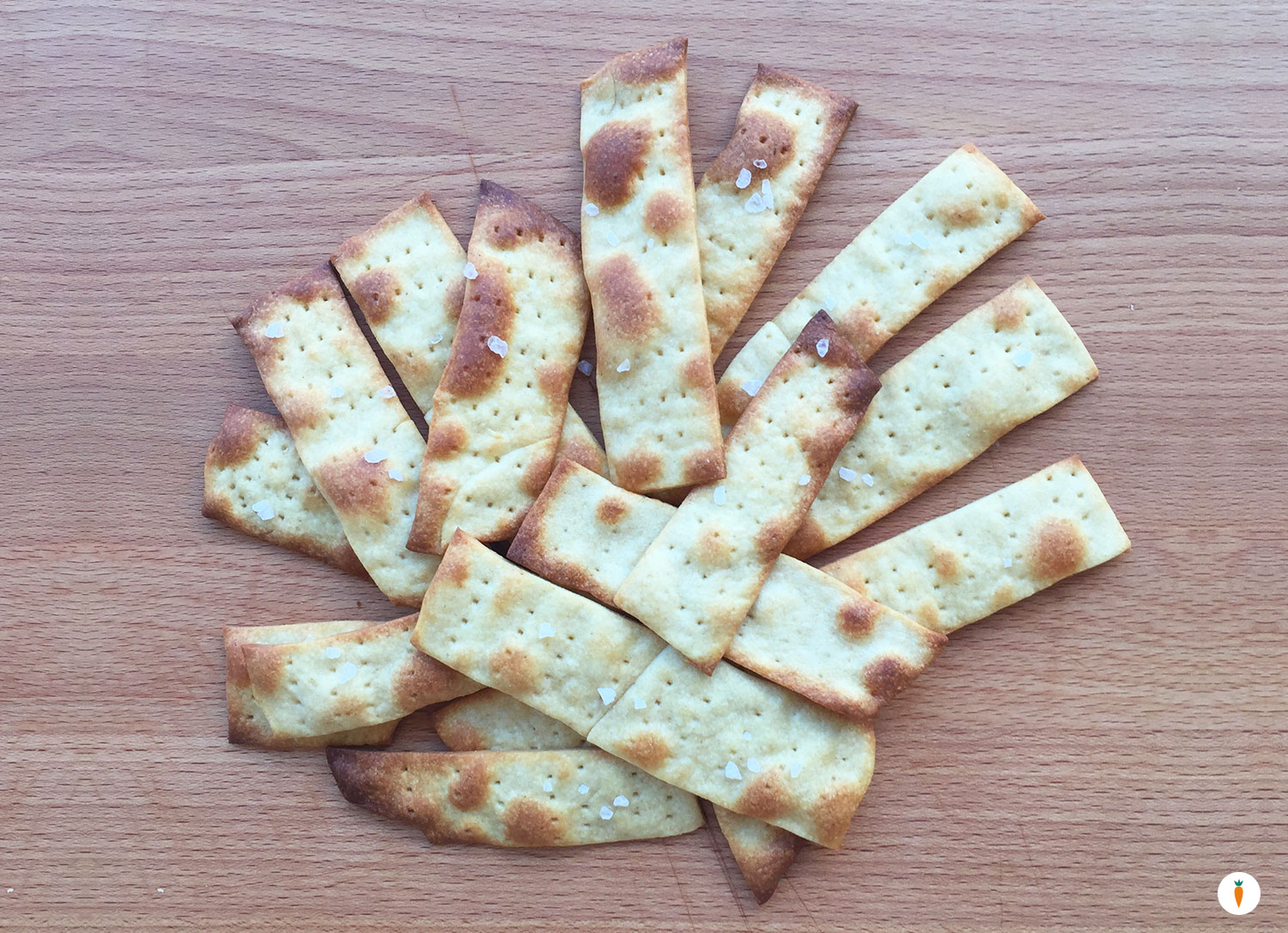 Cracker di kamut all’olio senza lievito